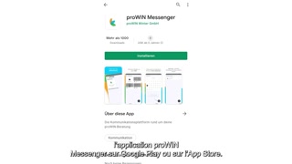 Consignes pour proWIN Messenger 